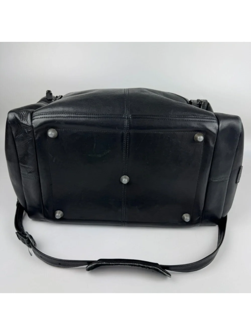 Dilana Design Collection Dorado Leather Duffle Bag Weekender Black *Read Desc